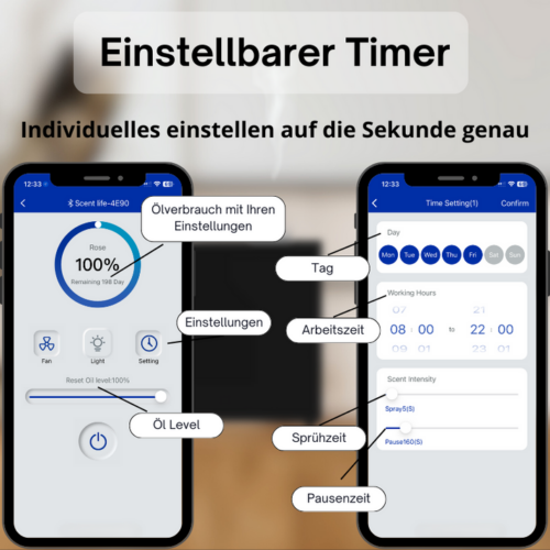 Duftdiffuser Wasserlos Bluetooth – Bild 2